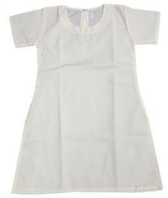 Girls School Uniform Off White Kameez