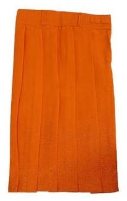 Girls School Uniform Orange Skirt