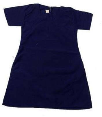 Girls School Uniform Royal Blue Kameez, Pattern : Plain