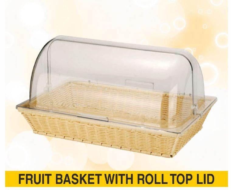 Fruit Basket With Roll Top Lid