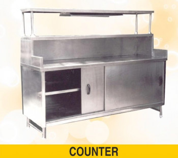 Stainless Steel Counter Table, Color : Grey
