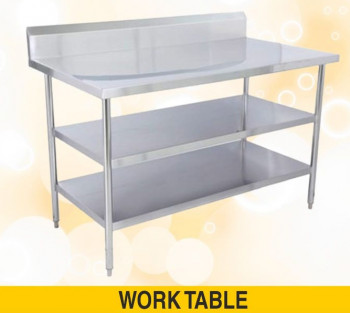 CORRADO Stainless Steel Work Table, Size : Multisize