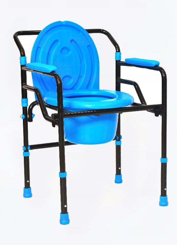 Round Polished Bucket-plastic Commode Chairs, For Toilet Use, Style : Common