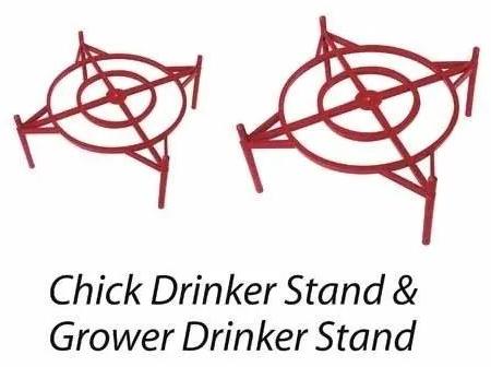 Poultry Chick & Grower Drinker Stand, Color : Red