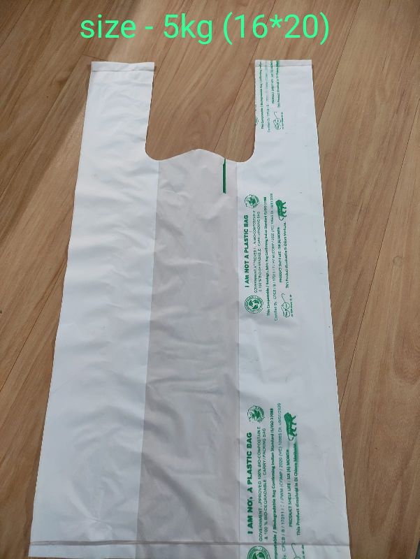 Compostable Carry Bags, Color : White