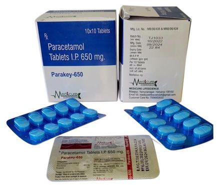 Parakey 650mg Tablets, Purity : 100%