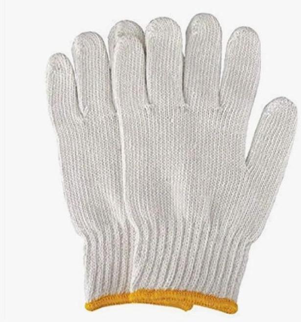 cotton knitted gloves