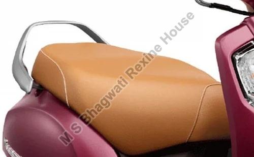 Leather Brown Scooty Seat Covers, for Activa 125, Pattern : Plain