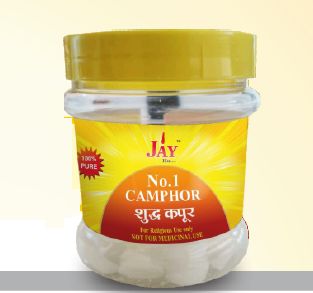 50gm No. 1 Camphor Tablets, for Worship, Packaging Type : Plastic Jar