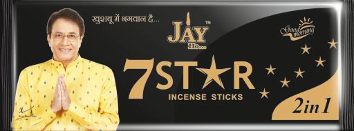 7 Star 2 in 1 Black Premium Pouch Incense Sticks