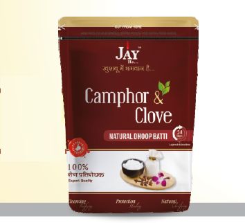 Camphor and Clove Premium Zipper Pouch Natural Wet Dhoop