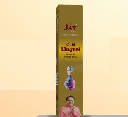 Gold Magnet Premium Box Incense Sticks, for Church, Home, Temples