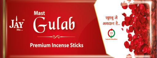 Mast Gulab Premium Pouch Black Incense Sticks