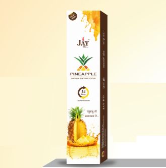 Pineapple Premium Box Natural Incense Sticks, for Church, Home, Office, Temples