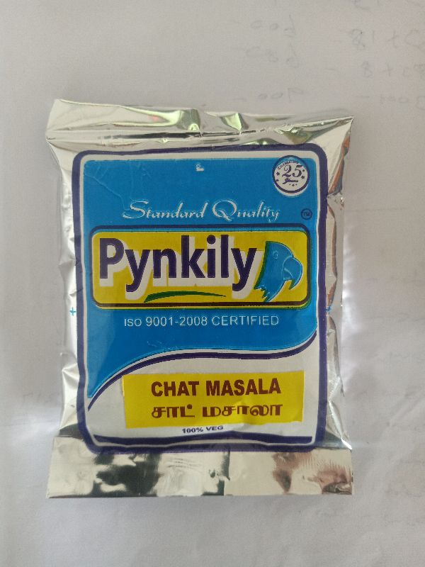 Pynkily Powder Organic chat masala, for Cooking, Packaging Size : 500gm, 1kg, 10kg, 50kg, 100kg