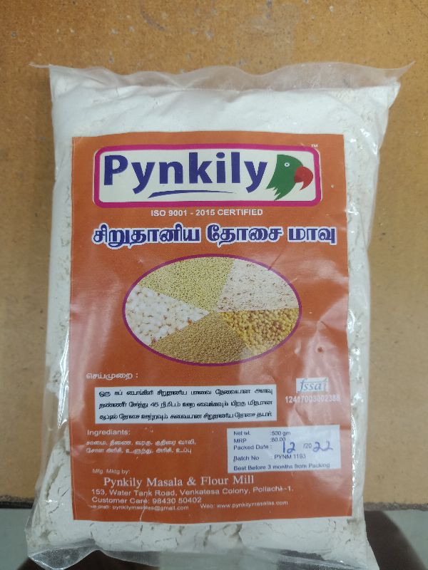 Common sirudhaaniya dosa mix, Packaging Type : 500gm, 1kg, 50kg