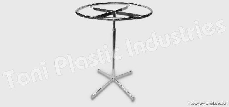 Polished Metal Round Cloth Display Stand, for Mall, Stores, Size : Standard