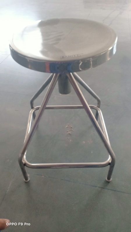 Round Stainless Steel Patient Stool