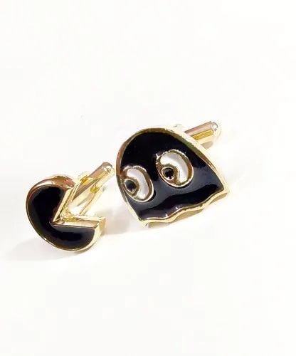 Stainless Steel Polished Pac Man Cufflinks, Packaging Type : Plastic Packet