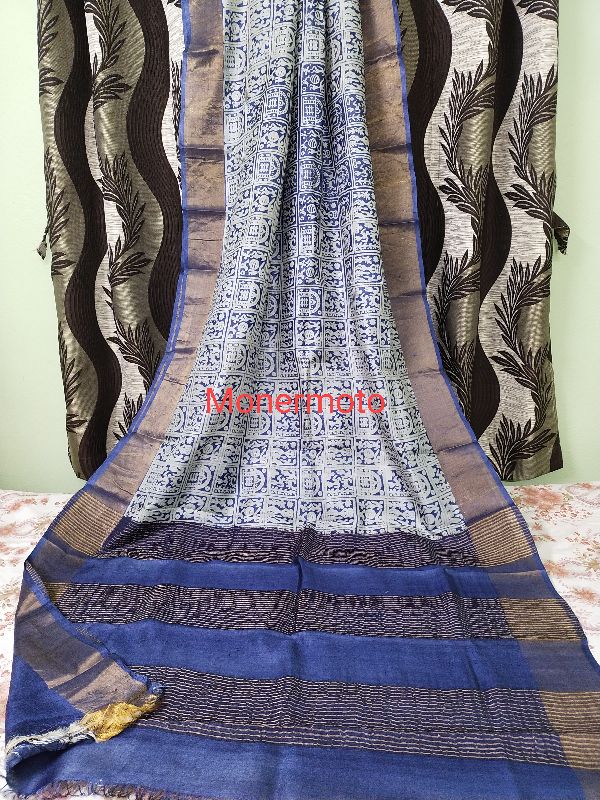hand printed sarees