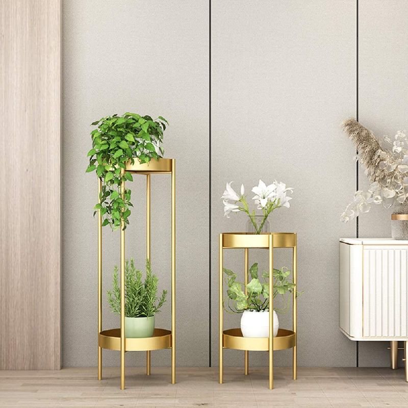 Metal planter stand, for Cafe, Decoration Office, Home, Hotel, Feature : Attractive, Easy To Use