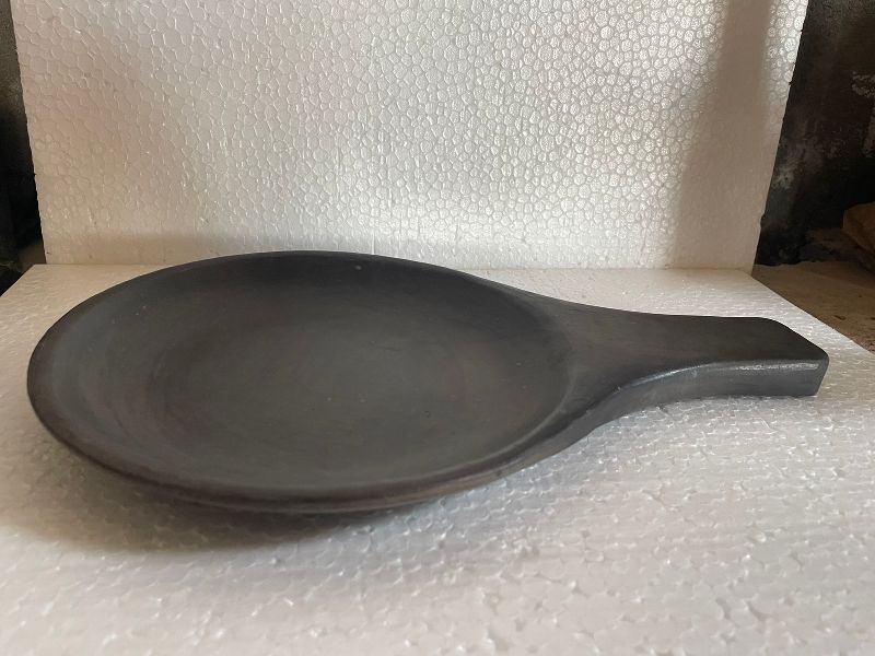 handmade black pottery pan, Pattern : Plain at Rs 800 / Piece in Nainital