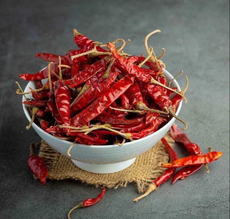 With Stem Organic dried red chili, Grade Standard : Food Grade
