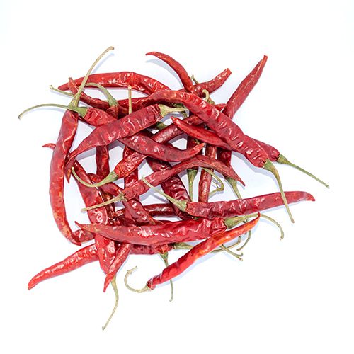 S17 Teja Red Chilli with Stem, Length : 8 To 10Cm.
