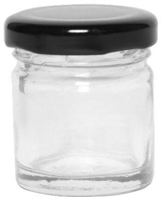 41 ML ROUND GLASS JAR, for Packing Jam, Pattern : Plain