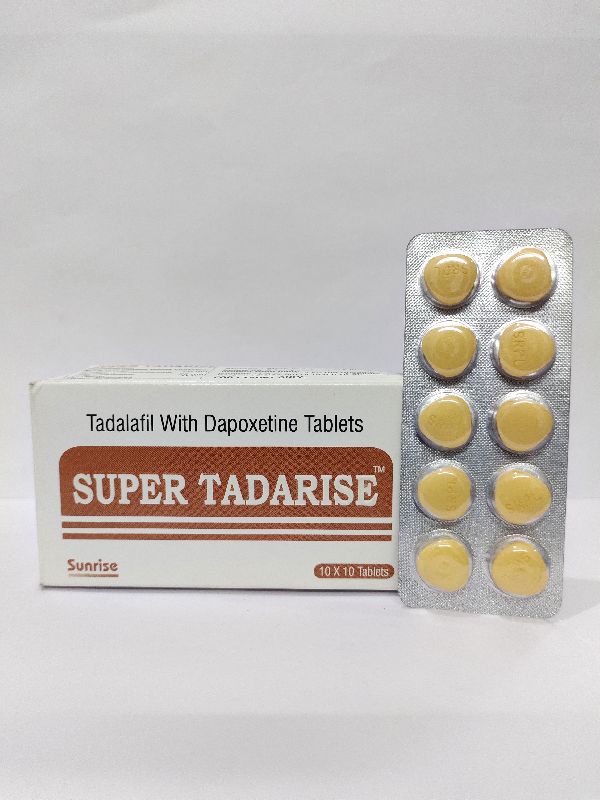 Super Tadarise Tablets, for Hospital, Composition : Tadalafil with Dapoxetine