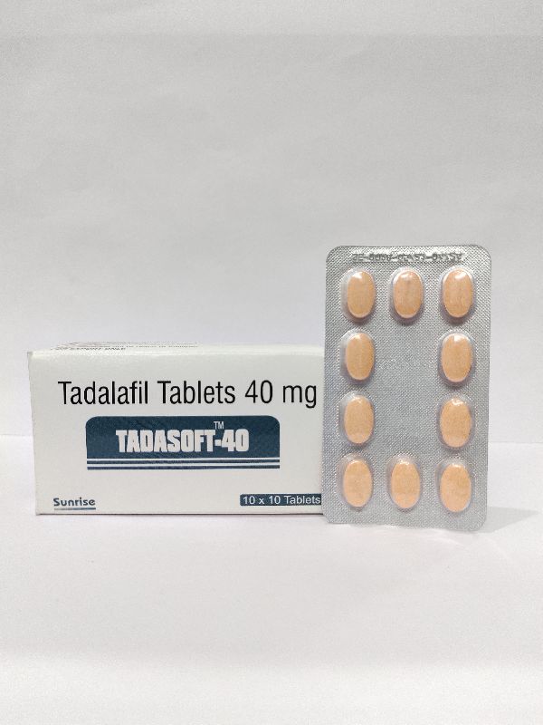 Tadasoft 40 Mg Tablets, for Hospital, Composition : Tadalafil