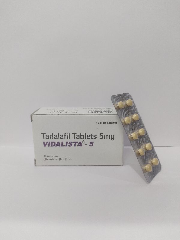 Vidalista 5 mg tablets, Composition : Tadalafil
