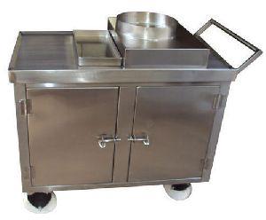 Polished Stainless Steel Commercial Food Trolley, Feature : Durable, High Quality