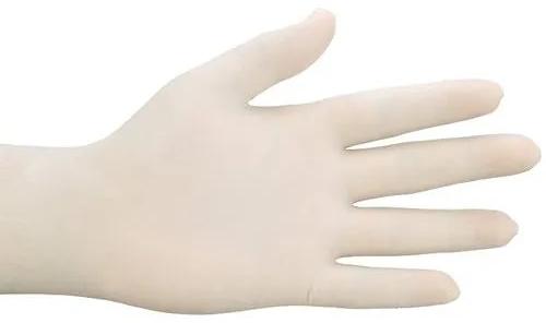 Plain latex examination gloves, Size : 7 Inches