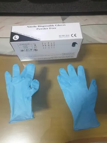 Nitrile Examination Gloves, Size : 7 Inches