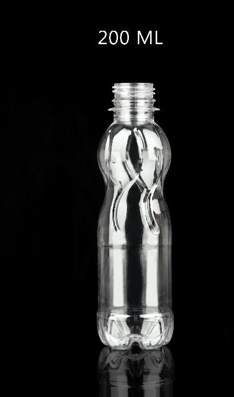 MD Round PET 200ml Empty Soda Bottle, for Filling Liquid Items, Pattern : Davat