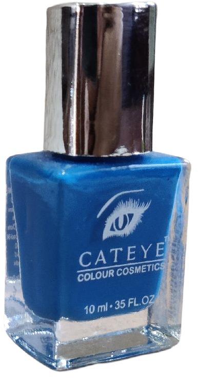 Cateye Royal Blue Nail Polish, Packaging Type : Glass Bottle