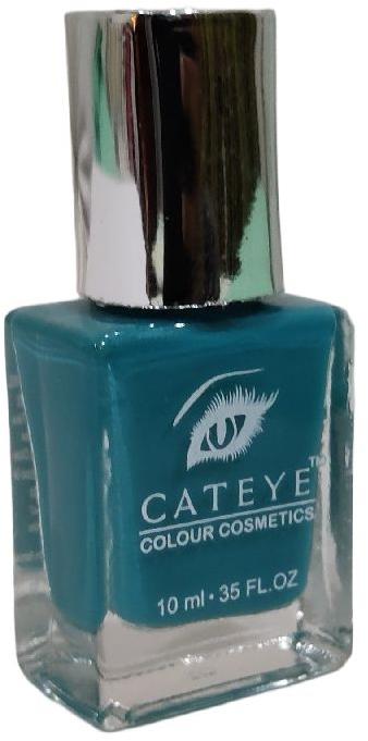 Cateye Peacock Blue Nail Polish, Packaging Type : Glass Bottle