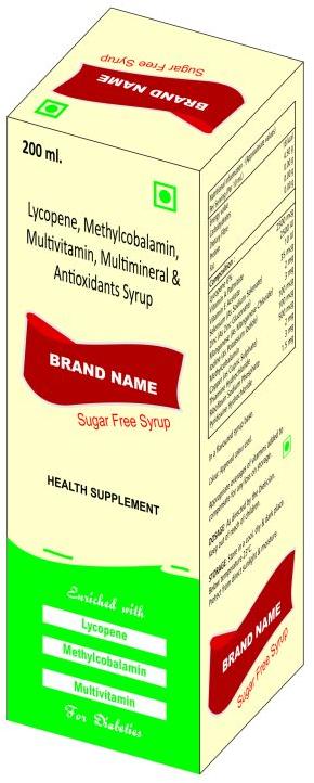 Liquid Antioxidant with Lycopene & Multivitamin Syrup, for Hospital, Clinic, Packaging Size : 200ml