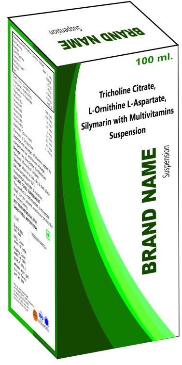 L-Ornithine ,L-Aspartate with Silymarin Suspension, for Hospital, Clinic, Form : Liquid