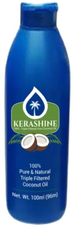 Blue KERASHINE HDPE coconut oil bottle, Capacity : 1L, 2L, 500ml, 5L, 100, 200, 50 ml