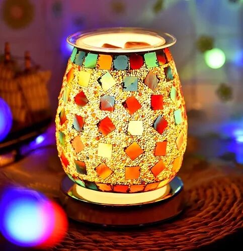 Multicolor LED Glass Vintage Table lamp