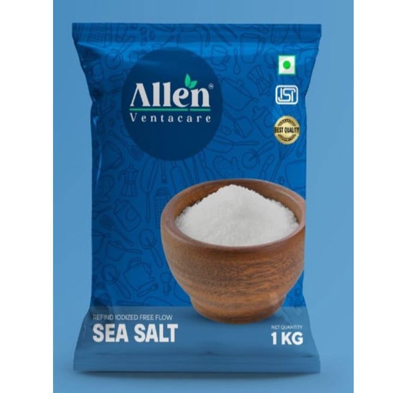 White 1Kg Allen Edible Salt, Packaging Type : Packet