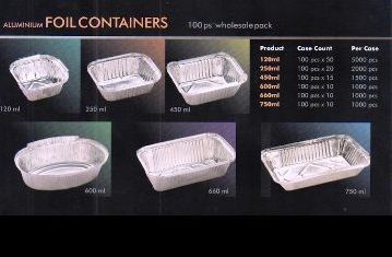 Silver Foil Container