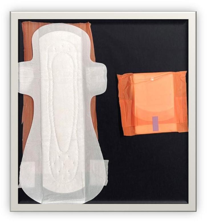 320mm Cotton Tri Fold Ultra Thin Sanitary Napkin