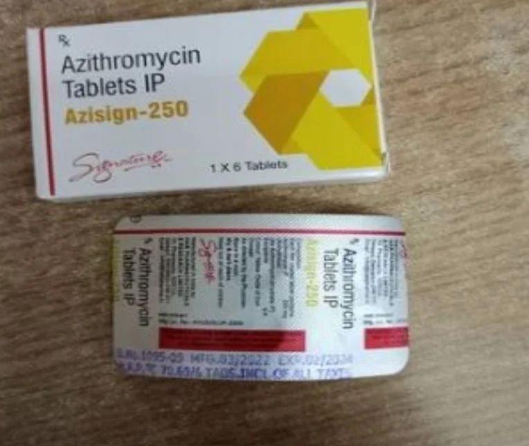 Azisign 250 mg Tablet, Packaging Type : Box