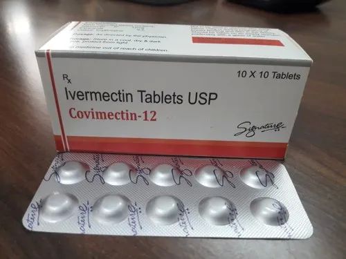 Covimectin 12 mg Tablet, Packaging Type : Strip