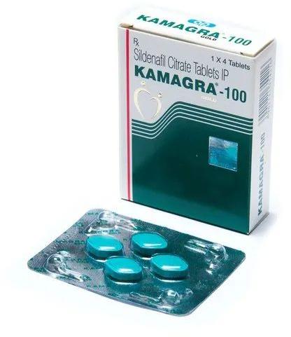 Kamagra 100mg Tablet, Composition : Sildenafil (100mg)