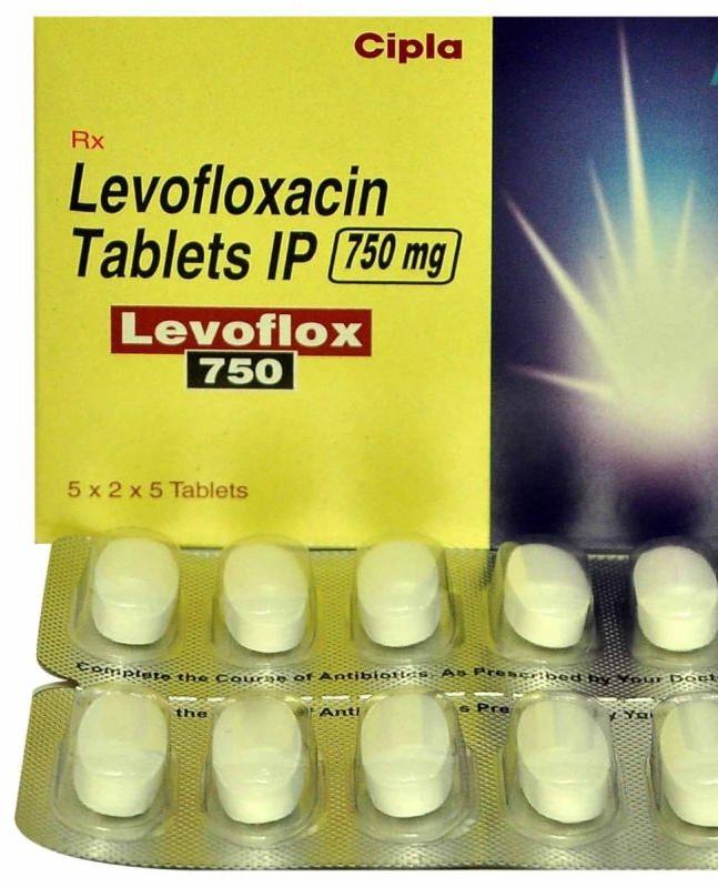 Levoflox 750 Mg Tablet, for Pharmaceuticals, Grade Standard : Medicine Grade