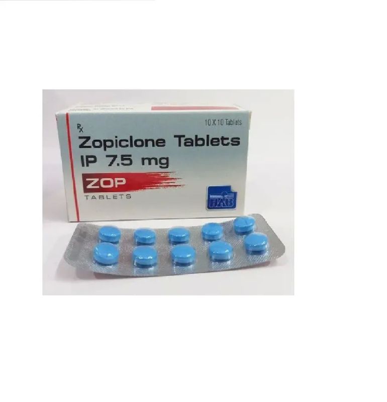 Zop 7.5mg Tablet, for Insomnia, Composition : Zopiclone